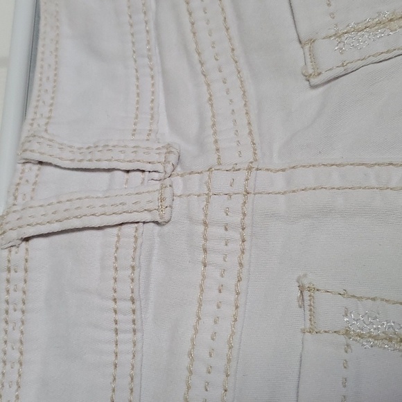 Rebel By Right Women's White Fringe Hem Shorts Size 5 - Picture 6 of 7